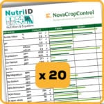 20 étiquettes - Nova Crop - Spécial cultures à forte VA