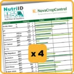 4 étiquettes - Nova Crop - Spécial méteil ou dérobée